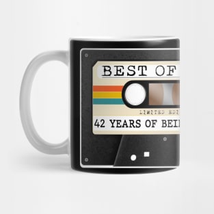 Funny Best of 1982 42nd Birthday Cassette Tape Vintage Mug